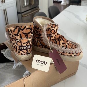 Mou Tan Leopard Boots